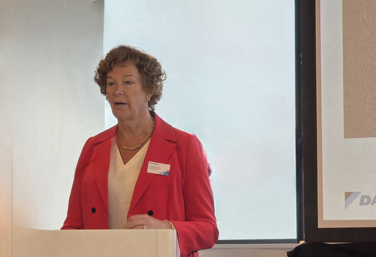 Rektorica Univerze v Gentu Petra de Sutter: "Samostojne rešitve niso dovolj za kompleksne izzive, pred katerimi stojimo." | Foto: Srdjan Cvjetović