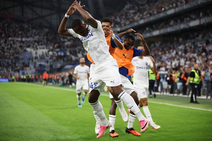 Keyliane Abdallah je zabil tretji gol Marseilla na uvodu proti Strasbourgu. | Foto: Reuters