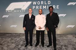 Brad Pitt, dirkači formule 1 in Lindsey Vonn na rdeči preprogi #video
