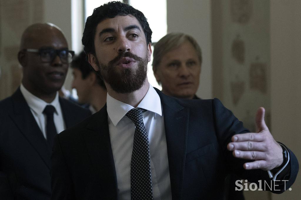 Sprejem filmskih zvezdnikov pri papežu Leonu XVI. v Vatikanu