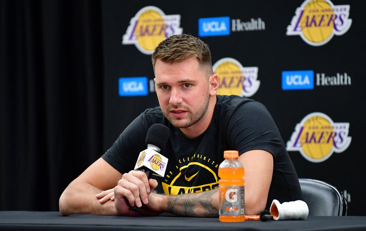 Luka Dončić | Luka Dončić se veseli začetka dela z LA Lakers. | Foto Reuters