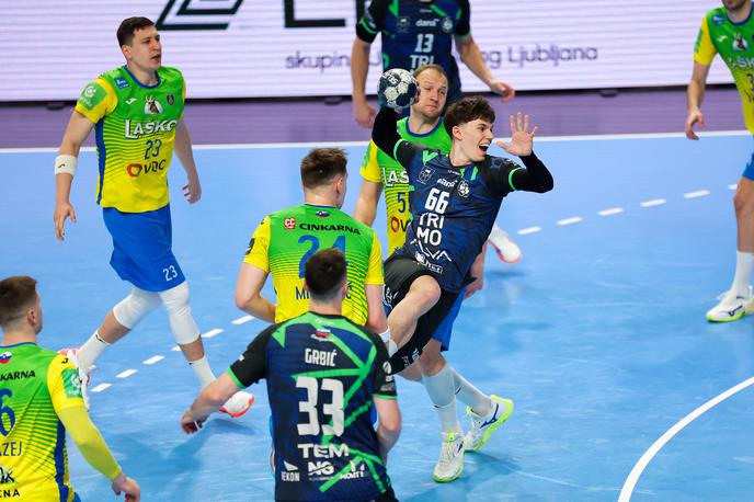 Celje Pivovarna Laško : Trimo Trebnje | Trebanjci so za gol premagali Celjane, ki pa so kljub porazu zasedli prvo mesto skupine B. | Foto Filip Barbalić