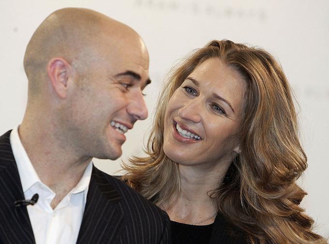 Andre Agassi in Steffi Graf | Foto: Guliverimage/Getty Images