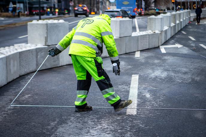 Delna zapora Dunajska cesta | Dela imajo še kar nekaj, zato na direkciji uporabnike prosijo za potrpežljivost in razumevanje. | Foto Gaja Hanuna