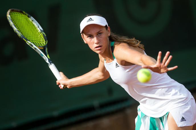 Kaja Juvan | Kaja Juvan si je priborila nastop v Wimbledonu. | Foto Vid Ponikvar