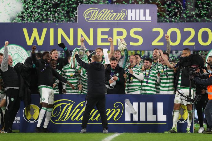 Glasgow Celtic | Glasgowe Celtic je še četrto leto zaporedoma osvojil vse tri domače lovorike - prvenstvo, pokal in ligaški pokal. | Foto Guliverimage