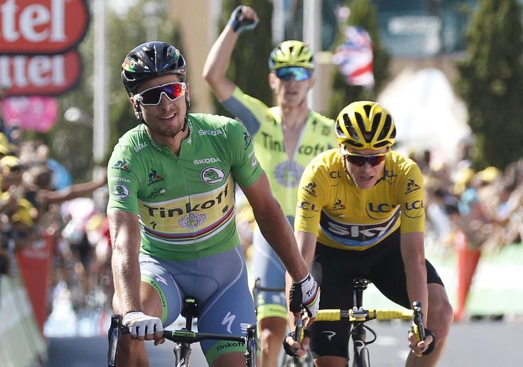 Peter Sagan je osvojil drugo etapno zmago na letošnji dirki po Franciji. | Foto: Reuters