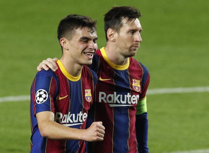 Pedri je pri Barceloni vedno bolj uigran z Lionelom Messijem. | Foto: Reuters