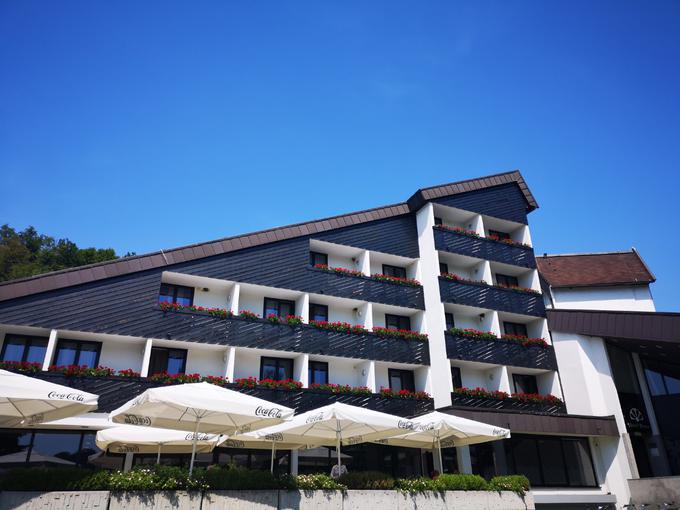 Fotografija, ki so jo poslali s Term Olimia, na kateri so vidna gnezda na hotelu Breza. | Foto: Terme Olimia