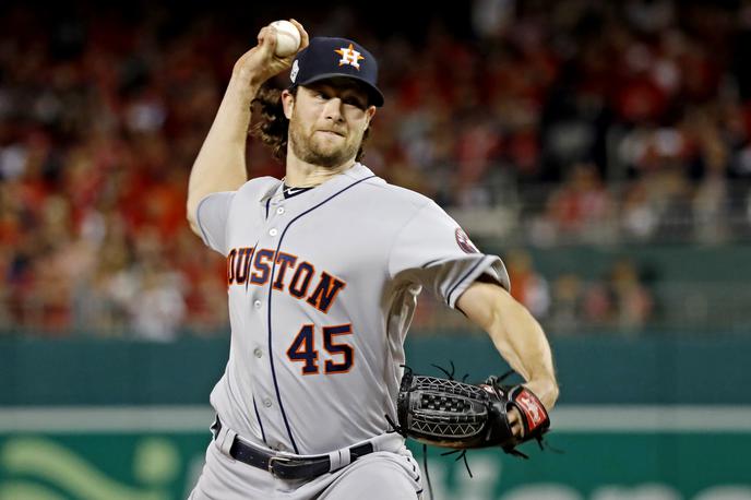 Gerrit Cole | Gerrit Cole je nazadnje v dresu Houston Astros izgubil finale lige MLB proti Washingtonu. | Foto Reuters