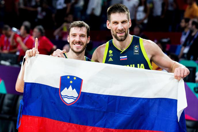Goran Dragić in Gašper Vidmar | Goran Dragić in Gašper Vidmar sta bila del slovenske reprezentance, ki je leta 2017 osvojila evropsko prvenstvo. | Foto Vid Ponikvar