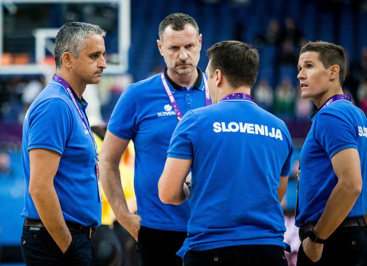 Strokovni štab je naredil temeljito analizo in pripravil košarkarje na dvoboj osmine finala, ki se bo začel ob 11.30. | Foto: Vid Ponikvar