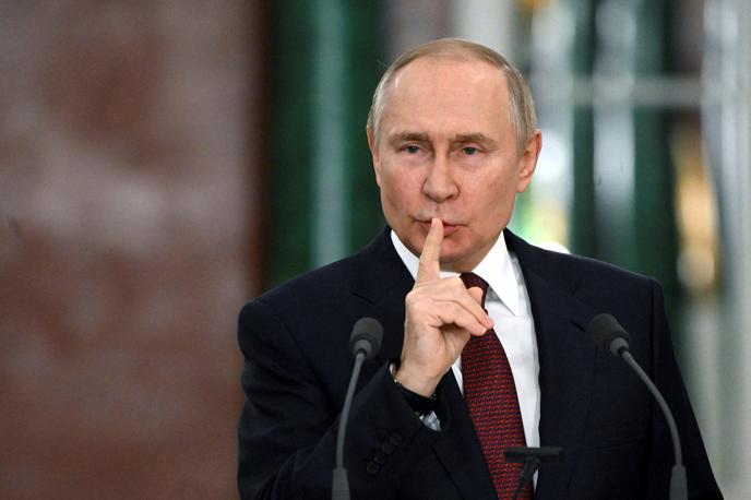 Vladimir Putin | Ruski predsednik Vladimir Putin je še vedno prepričan, da bo v vojni v Ukrajini, ki se je začela z rusko agresijo 24. februarja lani, na koncu zmagala Rusija. | Foto Reuters