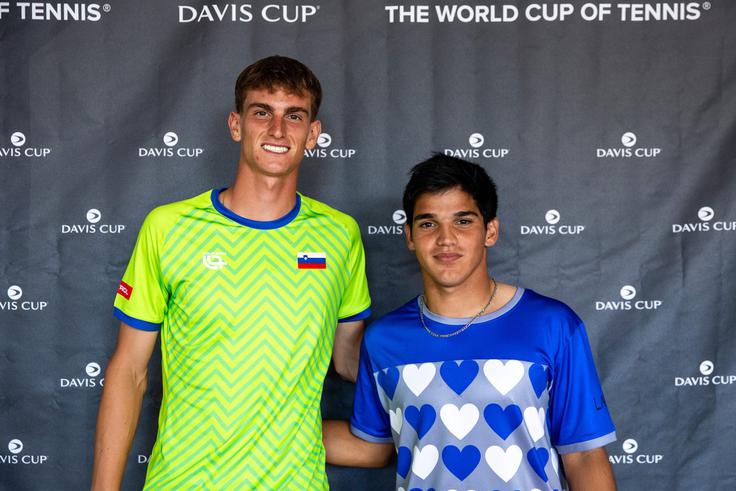 V prvem dvoboju dneva se bosta pomerila Bor Artnak in Joaquin Aguilar. | Foto: Tenis Slovenija