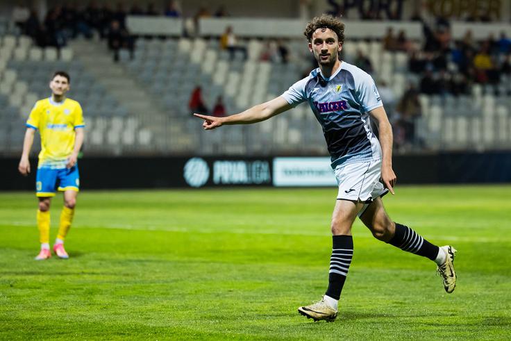 Jaša Martinčič je izenačil v Kopru na 1:1. | Foto: Grega Valančič