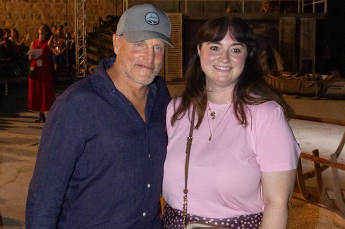 Woody H, Dubrovnik | Woody Harrelson si je v Dubrovniku ogledal predstavo Ekvinocijo, na fotografiji je z direktorico Dubrovniških poletnih iger. | Foto Grgo Jelavic/PIXSELL