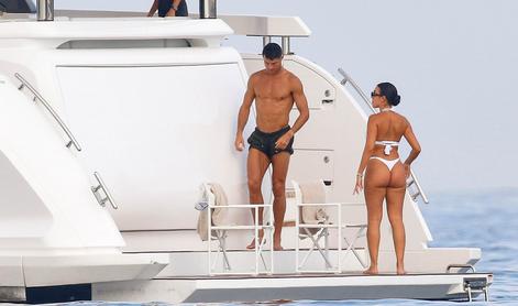 Cristiano Ronaldo in Georgina uživala v Franciji