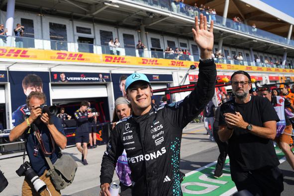 Russell in Verstappen za prvo vrsto zasenčila favorite