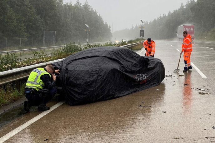 nesreča prototip Nemčija Autobahn | Foto Policija Kaiserslauten