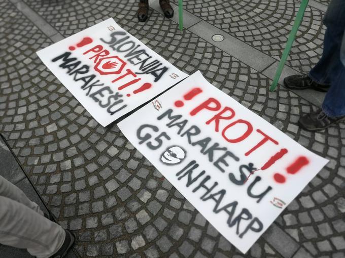 Protestni shod proti Marakeški deklaraciji | Foto: Marko Gregorc