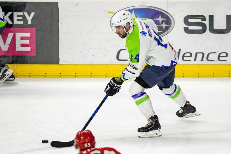 slovenska hokejska reprezentanca EIHC Cergy Matic Podlipnik slovenska hokejska reprezentanca EIHC Cergy Matic Podlipnik | Foto: HZS/Drago Cvetanovič
