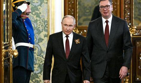 Vučić s Putinom v Moskvi o ruskem plinu. Bruselj tega ne odobrava.