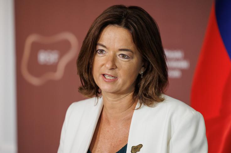 "Želim si, da bi zgradili svet, v katerem bi bile vse ženske in deklice varne ter v njem ne bi izkusile nasilja," je poudarila ministrica Tanja Fajon, so sporočili z zunanjega ministrstva. | Foto: STA