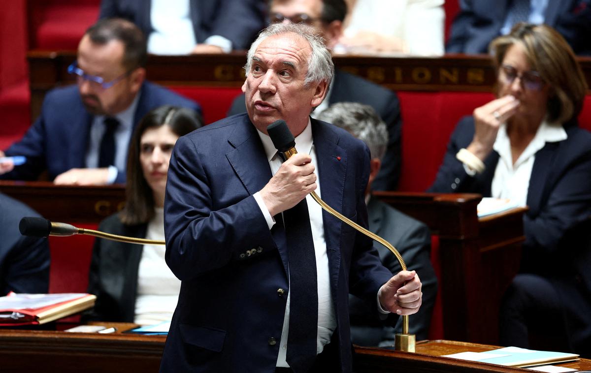 Francois Bayrou, francoski premier, predsednik vlade, Francija | Franciji se obeta nova politična kriza, napovedujejo tudi proteste. Na fotografiji francoski premier Bayrou. | Foto Reuters