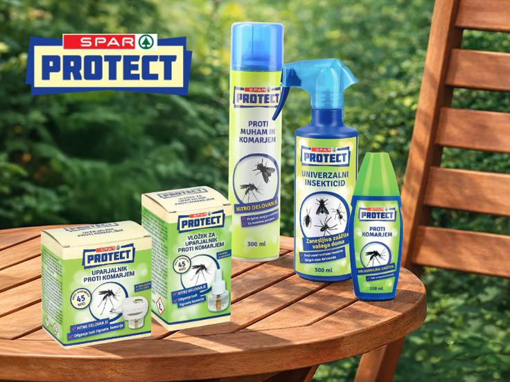 Linija SPAR Protect ponuja zanesljivo zaščito pred komarji – doma in na prostem. | Foto: Spar Slovenija d.o.o.