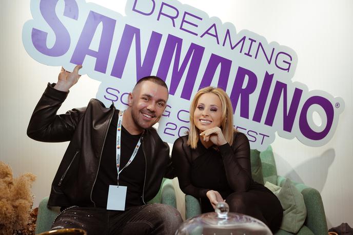 Luka Basi, Maraaya, San Marino | "Maraaya se predstavljava z diametralnim nasprotjem – najino besedilo je globoko sporočilo, kot nekakšen 'wake up call' človeštvu," o svoji skladbi in razliki z Basijevo skladbo pove duet Maraaya. | Foto Sigmalus Media