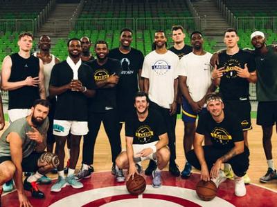 Luka Dončić delil fotografije treninga Lakersov v Stožicah