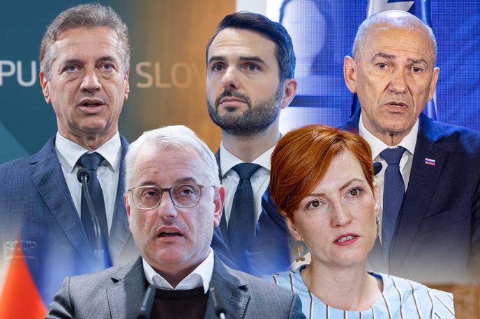 predsedniki parlamentarnih strank | Po vročih razpravah o obrambnih izdatkih v vladni koaliciji, ki jih je sprožila zaveza predsednika vlade Roberta Goloba o povišanju obrambnih izdatkov na vrhu Nata, bo o tej temi razpravljal tudi državni zbor. Kako bodo glasovali poslanci petih parlamentarnih strank? | Foto STA