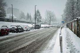 Sneg sneženje Ljubljana