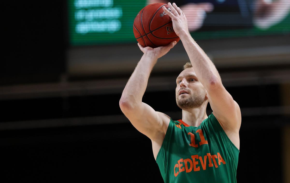 Cedevita Olimpija Jaka Blažič | Jaka Blažič je šele v drugem polčasu tekme z Bayernom dosegel prvi koš iz igre na turnirju. | Foto Filip Barbalić/www.alesfevzer.com