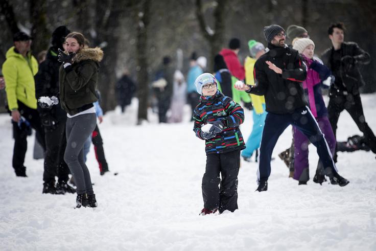 Snežni spopad kepanje | Foto: Ana Kovač