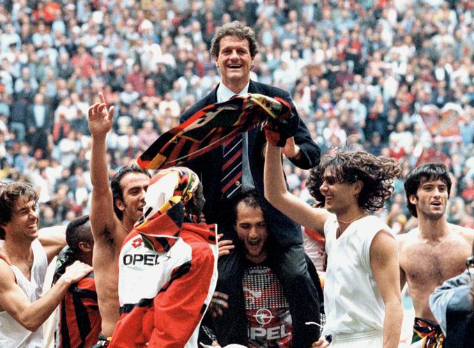 Tako se je veselil četrtega naslova državnega prvaka kot trener AC Milana. | Foto: Reuters