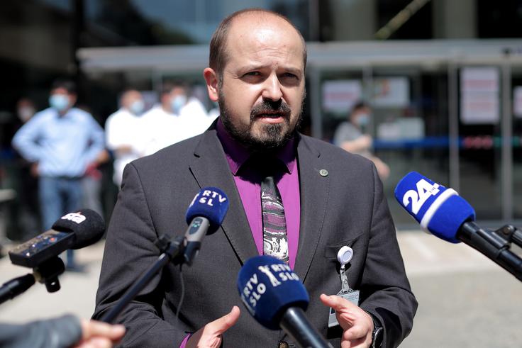 Janez Poklukar je vodenje največje slovenske bolnišnice prevzel leta 2019, pred tem je več let vodil jeseniško bolnišnico. | Foto: STA ,