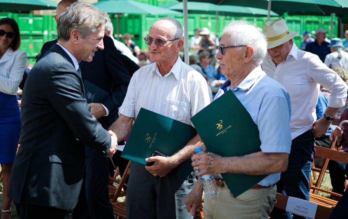 Dan izgnancev, Robert Golob | Osrednja prireditev ob dnevu izgnancev, ki jo ob 80. obletnici vrnitve iz izgnanstva pripravlja Društvo izgnancev Slovenije 1941-1945, slavnostni govornik je bil premier Robert Golob. | Foto STA