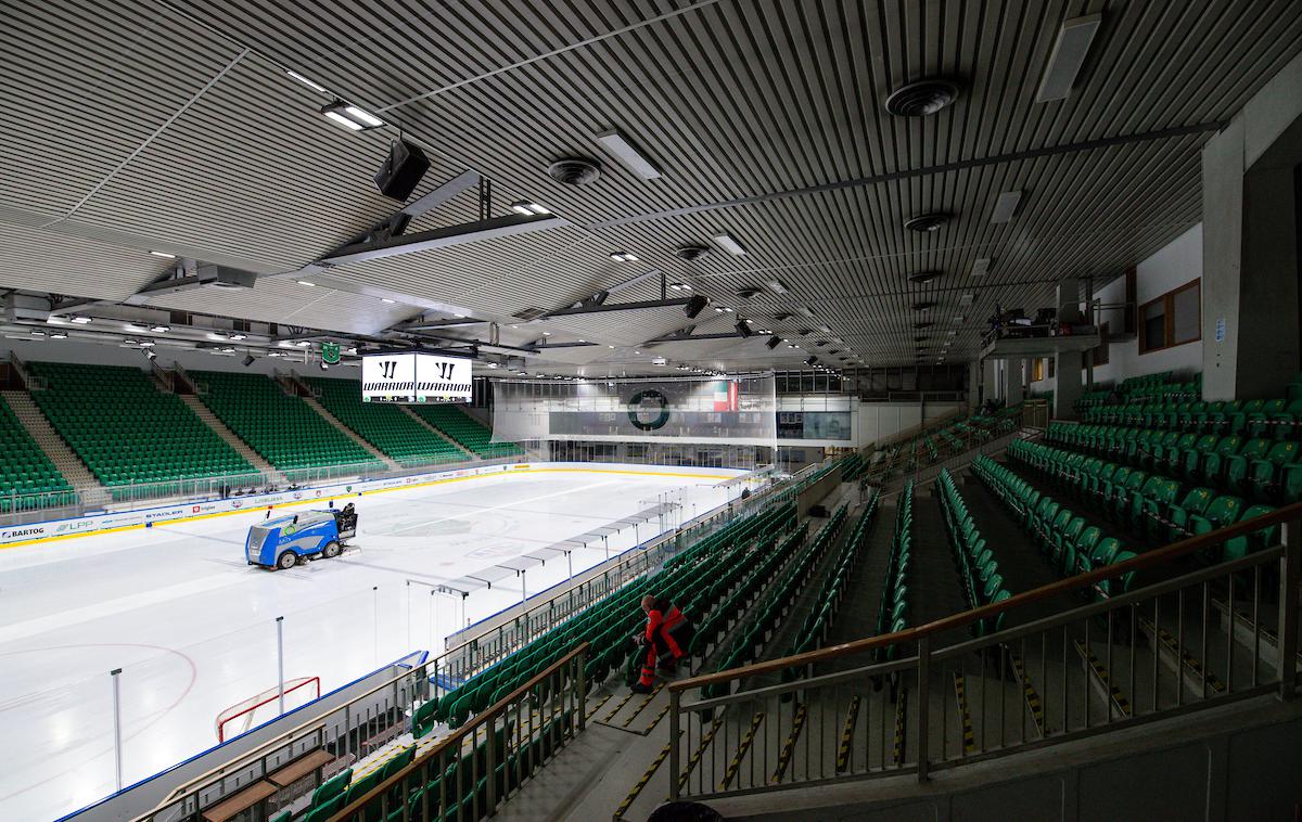 HK Olimpija Steel Wings Linz | Večina dvoran v Alpski ligi bo ta konec tedna samevala. | Foto Matic Klanšek Velej/Sportida