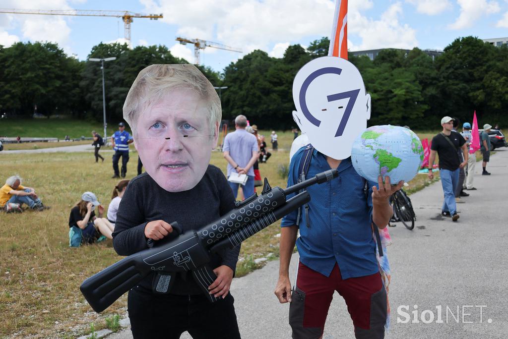 G7, protestniki, München
