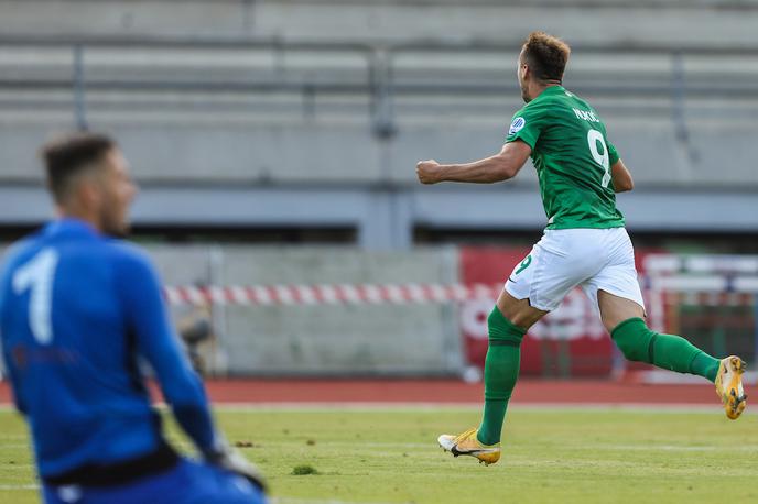 NK Olimpija Ljubljana : Birkirkara, Mustafa Nukić | Mustafa Nukić je Olimpijo popeljal do zmage. | Foto Vid Ponikvar/Sportida