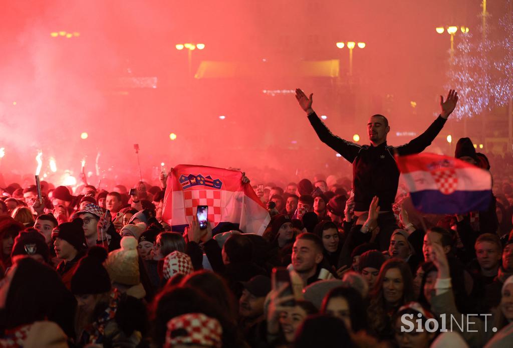 Zagreb slavje navijači