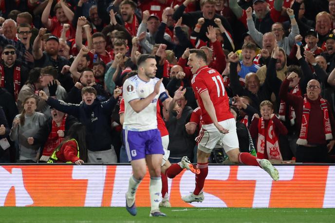 Chris Wood | Novozelandec Chris Wood je popeljal Nottingham Forest v vodstvo proti Aston Villi. | Foto Reuters