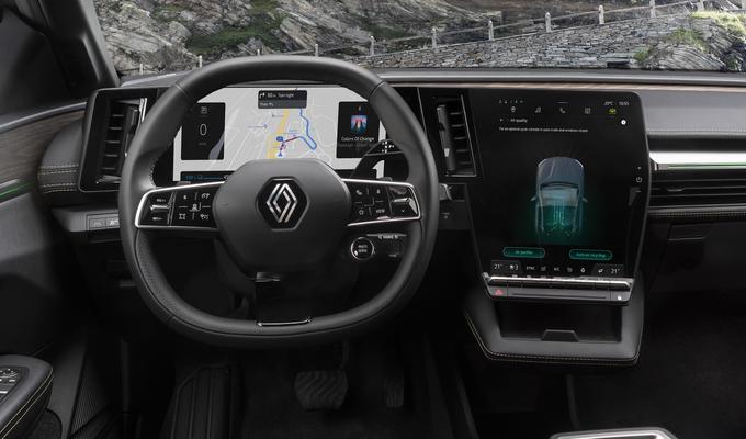 Za električni megane e-tech electric je Renault predstavil tudi nov infozabavni vmesnik na Googlovi operacijski osnovi. | Foto: Renault