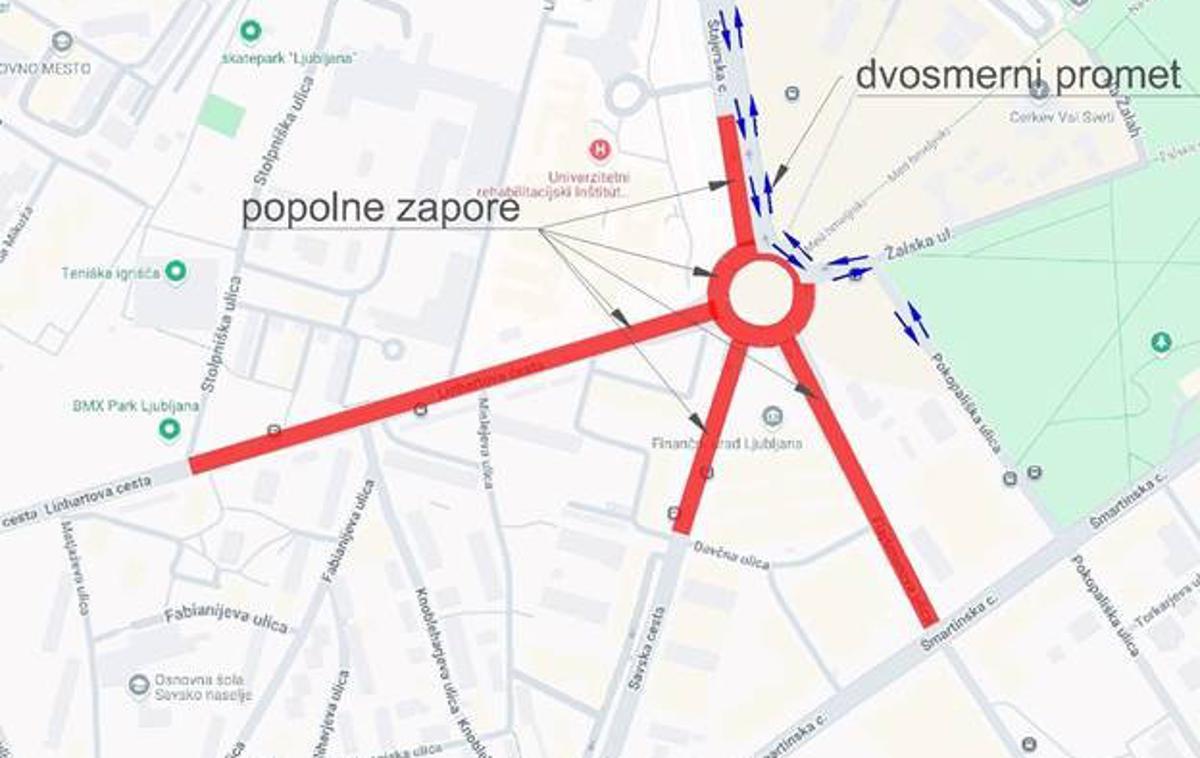 Rekonstrukcija krožišča Žale | Foto MOL