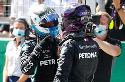 Mercedesa odpihnila konkurenco, Bottas za las hitrejši od Hamiltona