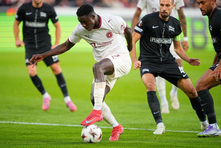Kapetan Sturma Jon Gorenc Stanković je v uvodnem nastopu v ligi Europa izgubil na Danskem. | Foto: Reuters