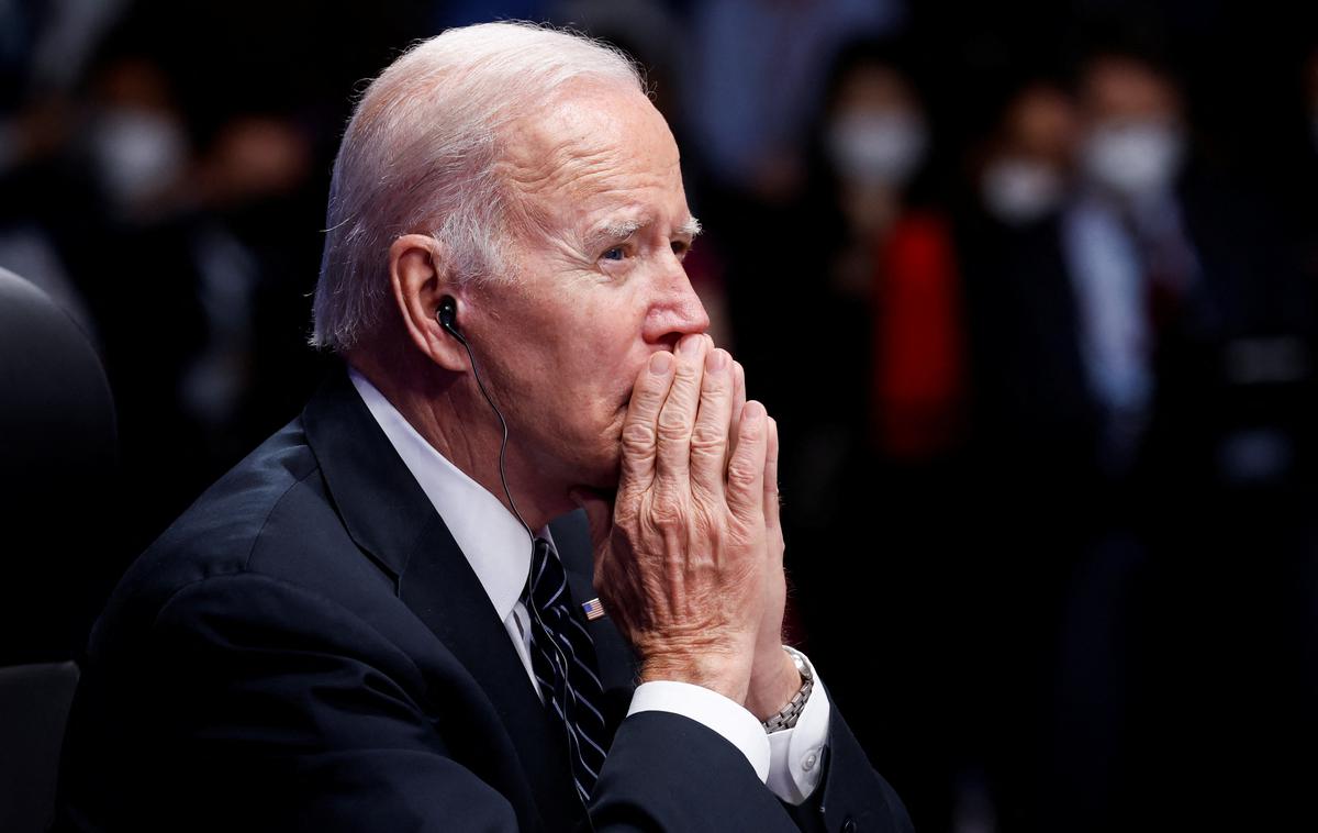 Joe Biden |  Pri zgodovinskem glasovanju sta bila navzoča tudi veleposlanika obeh držav, Finske in Švedske.  | Foto Reuters