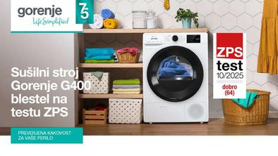 Sušilni stroji Gorenje in Hisense navdušili na testu ZPS