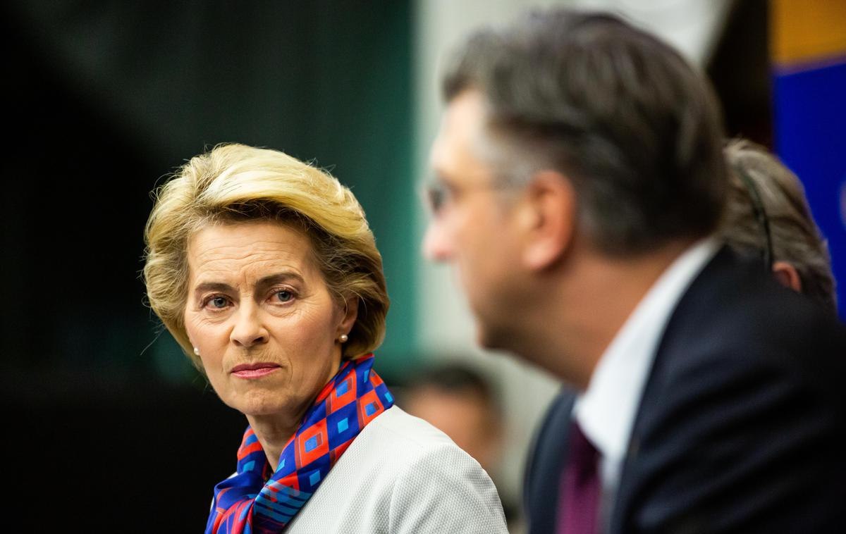 Ursula von der Leyen in Andrej Plenković | Ursulo von der Leyen čaka trnova pot do izvolitve za drugi mandat na čelu Evropske komisije. | Foto Guliverimage